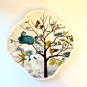 Rebecca Rebouche Anthropologie Side Plate A Rabbit Named Renee 8.5”